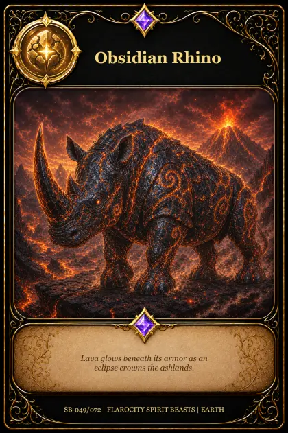 SB-049/072 Obsidian Rhino